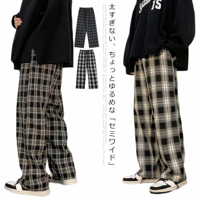太すぎない、ちょっとゆるめな「セミワイド」 この少しのルーズさが、ラクな穿き心地を感じられます。 セミワイドだから味わえる、程よいヌケ感も魅力的。 綿混の素材、程よく生地感で、 しっかりとした穿き心地