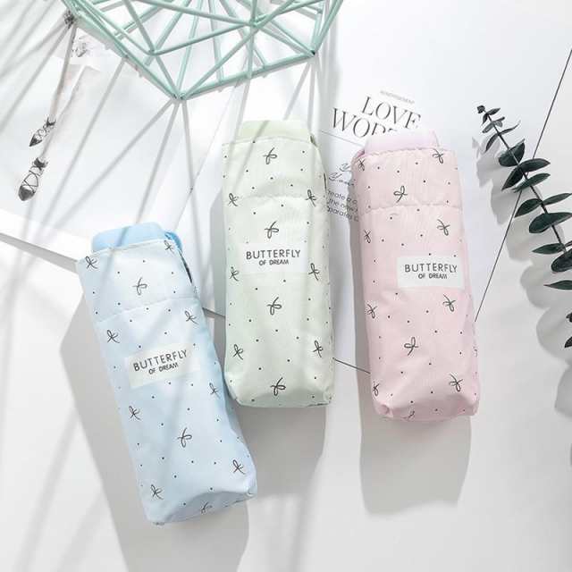 【商品コード】：y283619【商品名】：折り畳み傘 日傘 雨傘【生地】：ポリエステル【カラー】：グリーン、ピンク、ブルー、ネイビー、パープル【中棒】：ステンレス*骨の本数：6本 *収納時全長： 5段