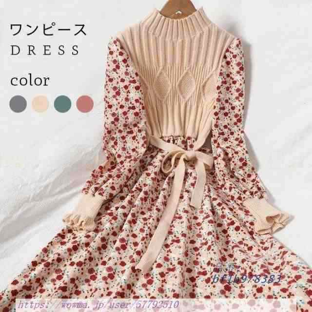 【品番】BF1B978383◆ ：ピンク グリーン ベージュ グレー◆ サイズ ：写真参考◆ 素 材 ：ポリエステルおススメポイント ：《1》ニット切り替えデザインで美シルエットを叶えるおしゃれコーデ